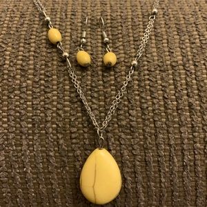 Necklace and earrings